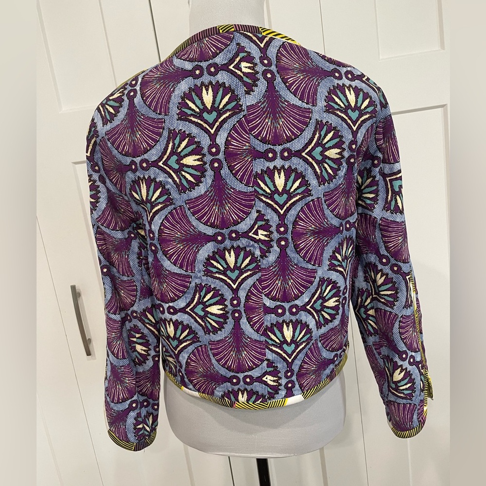 Zara Trafaluc Reversible Jacket Patchwork Boho Qu… - image 2